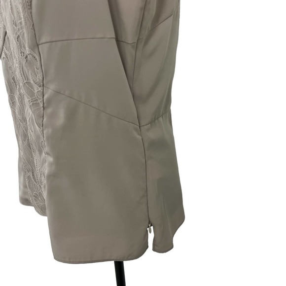 Ellen Tracy Tan Lace Spaghetti Strap Top 8 - Picture 5 of 7